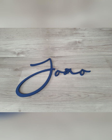 Nome de Parede Personalizado em mdf Linha Bc - João - 30 cm