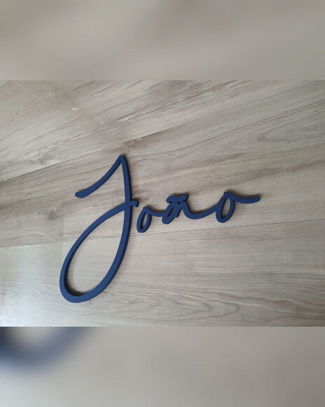 Nome de Parede Personalizado em mdf Linha Bc - João - 30 cm