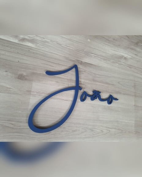 Nome de Parede Personalizado em mdf Linha Bc - João - 30 cm