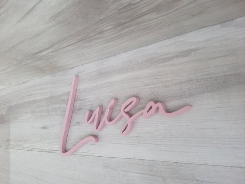 Nome de Parede Personalizado em mdf Linha Bc - Luísa