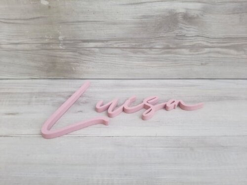 Nome de Parede Personalizado em mdf Linha Bc - Luísa