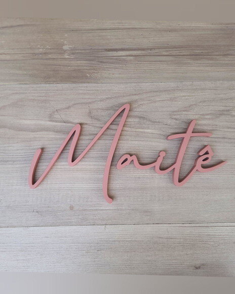 Nome de Parede Personalizado em mdf Linha Bc - Maitê