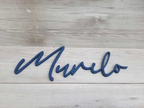 Nome de Parede Personalizado em mdf Linha Bc - Murilo
