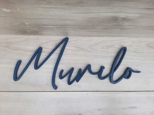 Nome de Parede Personalizado em mdf Linha Bc - Murilo