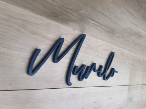 Nome de Parede Personalizado em mdf Linha Bc - Murilo