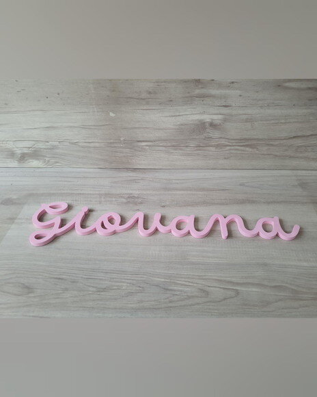 Nome de Parede Personalizado em mdf Linha Dm - Giovana 12 cm