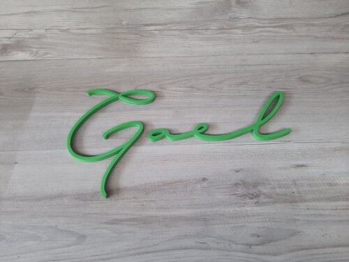 Nome de Parede Personalizado em mdf Linha Ty - Gael - 23 cm