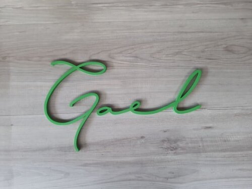 Nome de Parede Personalizado em mdf Linha Ty - Gael - 23 cm