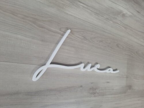 Nome de Parede Personalizado em mdf Linha Ty - Luca - 20 cm