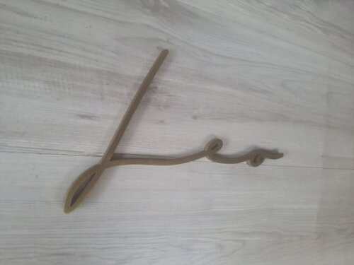 Nome de Parede Personalizado em mdf Linha Ty - Leo - 23 cm