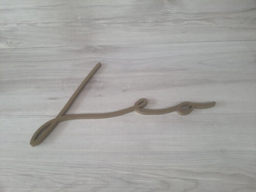 Nome de Parede Personalizado em mdf Linha Ty - Leo - 23 cm