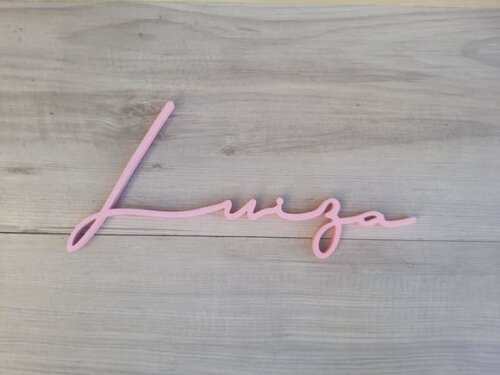 Nome de Parede Personalizado em mdf Linha Ty - Luiza