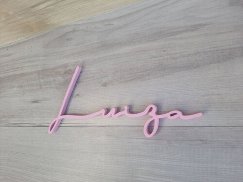 Nome de Parede Personalizado em mdf Linha Ty - Luiza