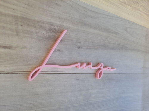 Nome de Parede Personalizado em mdf Linha Ty - Luiza
