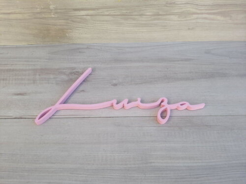 Nome de Parede Personalizado em mdf Linha Ty - Luiza