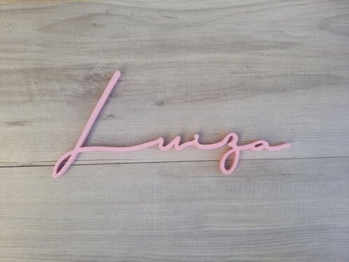 Nome de Parede Personalizado em mdf Linha Ty - Luiza