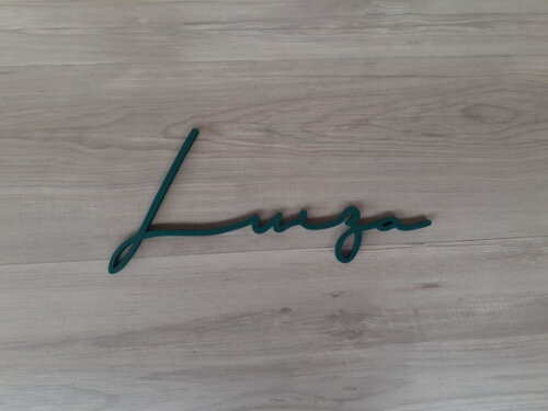 Nome de Parede Personalizado em mdf Linha Ty - Luiza