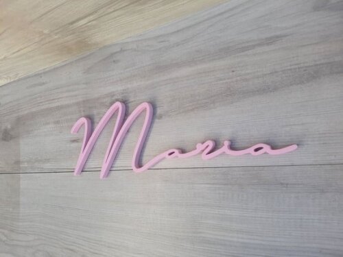 Nome de Parede Personalizado em mdf Linha Ty - Maria
