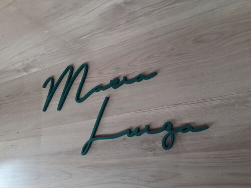 Nome de Parede Personalizado em mdf Linha Ty - Maria Luiza