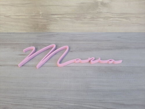Nome de Parede Personalizado em mdf Linha Ty - Maria