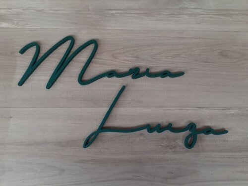Nome de Parede Personalizado em mdf Linha Ty - Maria Luiza