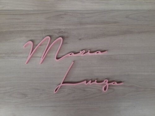 Nome de Parede Personalizado em mdf Linha Ty - Maria Luiza