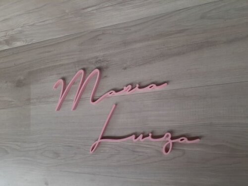Nome de Parede Personalizado em mdf Linha Ty - Maria Luiza