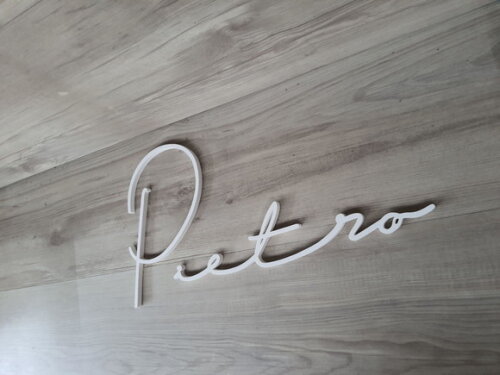 Nome de Parede Personalizado em mdf Linha Ty - Pietro 23 cm