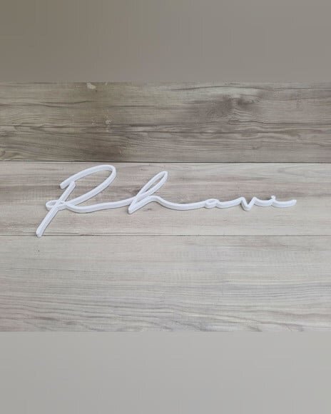 Nome de Parede Personalizado em mdf Linha Ty - Rhavi - 17 cm