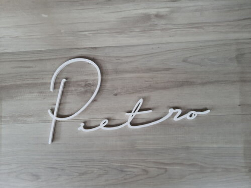 Nome de Parede Personalizado em mdf Linha Ty - Pietro 23 cm