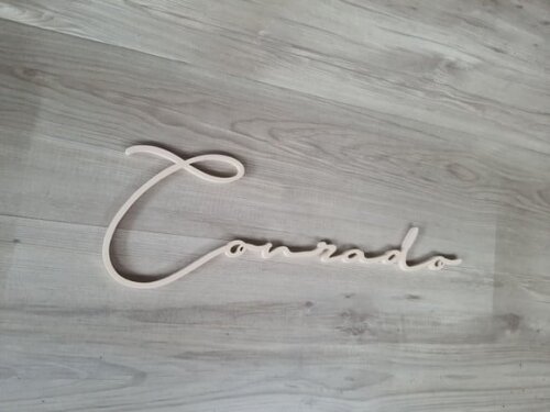 Nome de Parede Personalizado em mdf Linha Ty- Conrado 16 cm