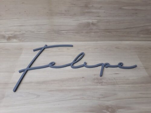 Nome de Parede Personalizado em mdf Linha Ty- Felipe - 32 cm