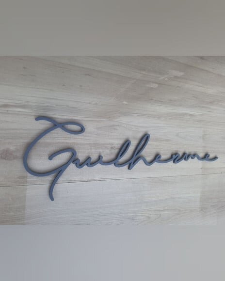Nome de Parede Personalizado em mdf Linha Ty- Guilherme