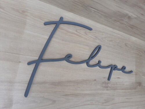 Nome de Parede Personalizado em mdf Linha Ty- Felipe - 32 cm