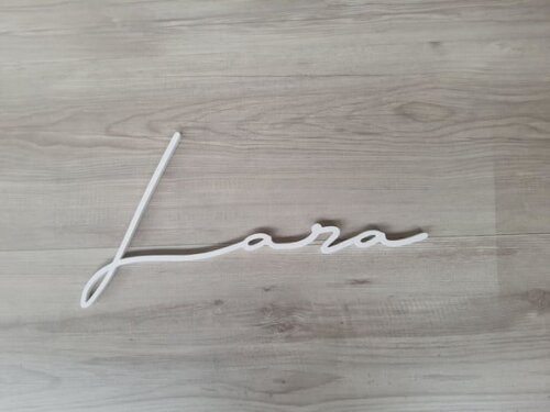 Nome de Parede Personalizado em mdf Linha Ty- Lara - 20 cm