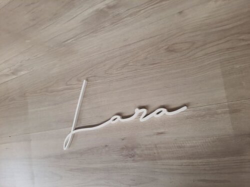 Nome de Parede Personalizado em mdf Linha Ty- Lara - 20 cm