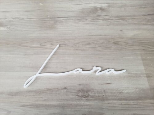 Nome de Parede Personalizado em mdf Linha Ty- Lara - 20 cm