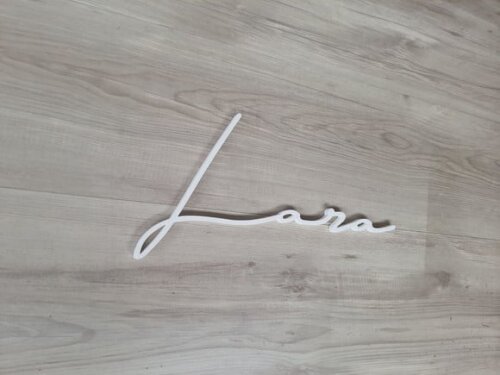 Nome de Parede Personalizado em mdf Linha Ty- Lara - 20 cm