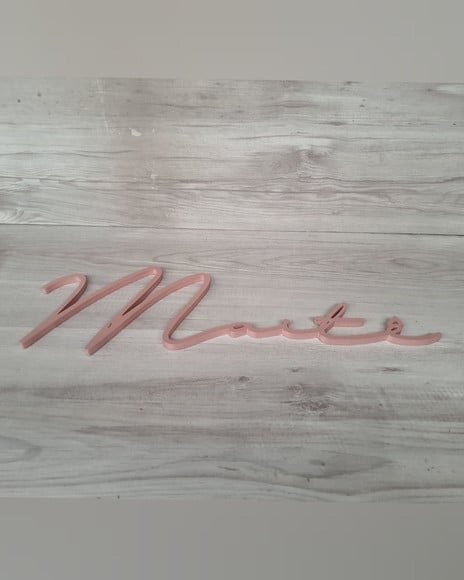 Nome de Parede Personalizado em mdf Linha Ty- Maitê - 15 cm