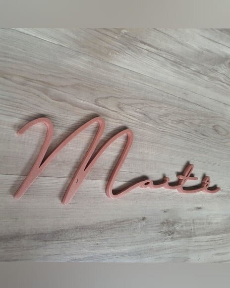 Nome de Parede Personalizado em mdf Linha Ty- Maitê - 15 cm
