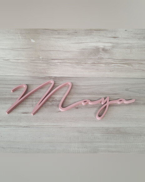 Nome de Parede Personalizado em mdf Linha Ty- Maya - 18 cm