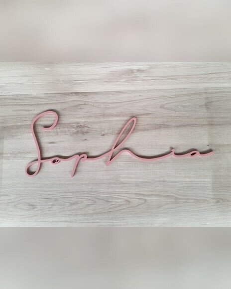 Nome de Parede Personalizado em mdf Linha Ty- Sophia - 21 cm
