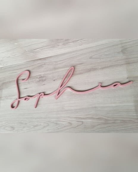 Nome de Parede Personalizado em mdf Linha Ty- Sophia - 21 cm