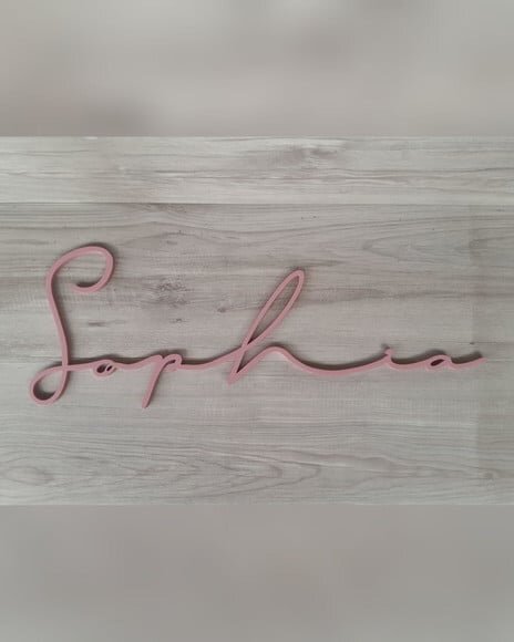 Nome de Parede Personalizado em mdf Linha Ty- Sophia - 21 cm