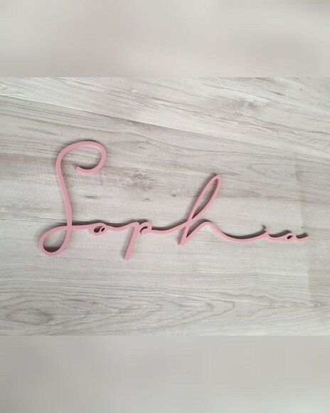 Nome de Parede Personalizado em mdf Linha Ty- Sophia - 21 cm