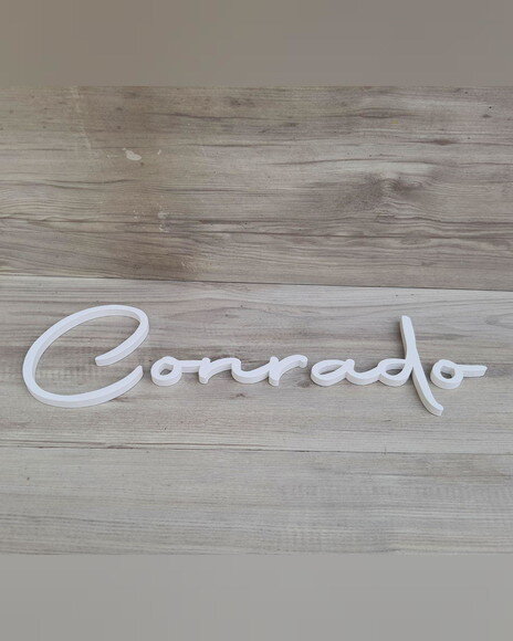 Nome de Parede Personalizado mdf Linha Aut - Conrado