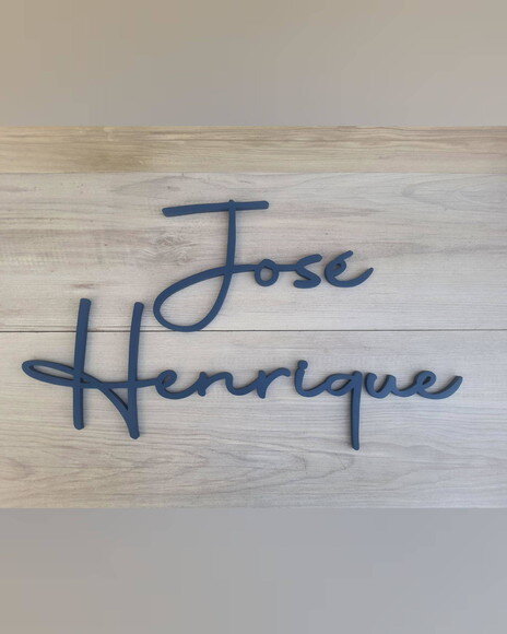 Nome de Parede Personalizado mdf Linha Aut - José Henrique
