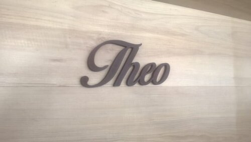 Nome Decorativo de Parede em mdf - Mod Mt - Theo - 15 cm