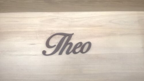 Nome Decorativo de Parede em mdf - Mod Mt - Theo - 15 cm