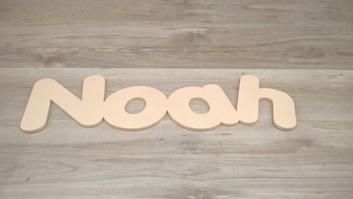 Nome Decorativo De Parede Em Mdf Mod Pk - Noah - 20 Cm